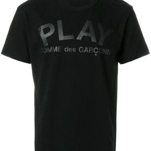 Comme De Garcons PLAY Shirt Black On Black 2 Sided